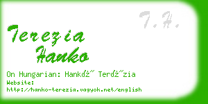 terezia hanko business card